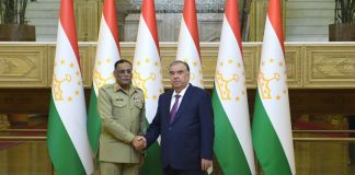 Secret Ayno And Farkhor military bases Of Terrorist india On The Agenda As CJCSC Gen Sahir Shamshad Mirza Held One On One High-Profile And Important Meeting With Tajikistan President In Dushanbe