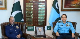 Saudi CGS And PAK AIR FORCE CHIEF Discuss The Serious Issue Of indian And iranian State State Funded Terrorism In Sacred PAKISTAN At AIR HQ Islamabad