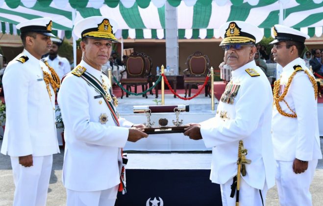Admiral Naveed Ashraf HI (M) Holds The Command Of 23rd CHIEF OF THE NAVAL STAFF (CNS) Of PAKISTAN NAVY In A Prestigious And Graceful Ceremony At PNS ZAFAR Islamabad