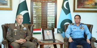 Commander Hungarian Air Force Discusses The Serious And Grave Issue Of indian And iranian State Backed And State Funded Terrorism In Sacred Country PAKISTAN