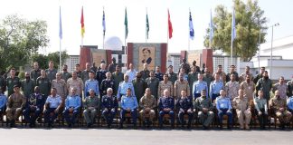 PAK ARMY CHIEF General Asim Munir And Distinguished Foreign Guests Witnesses The Multinational Air Warfare Exercise Indus Shield-2023 At An Operational Air Base Of PAKISTAN AIR FORCE