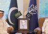 Saudi Ambassador To Sacred Country PAKISTAN and PAK NAVAL CHIEF (CNS) Admiral Naveed Ashraf Discusses Palestine Issue At NAVAL HQ Islamabad