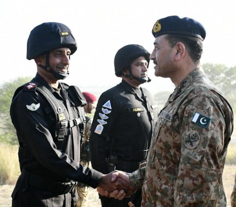 COAS General Asim Munir visits Corps Level Collective Training Exercise of Strike Corps