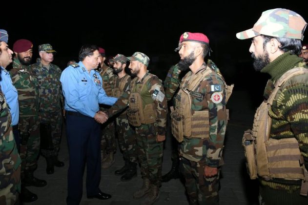 PAK AIR CHIEF Zaheer Ahmed Babar Vows Brave And Valiant PAK SECURITY FORCES Stands Resolute Any Threat Posed To Our Beloved And Sacred Country PAKISTAN During Visit To Mianwali Air Base