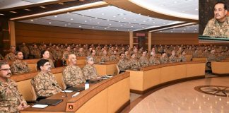 Top MILITARY BRASS Of Sacred PAKISTAN Expresses All Out Support To Brave People Of Palestine Against The Coward And Terrorist Country israel During 82nd Formation Commanders Conference