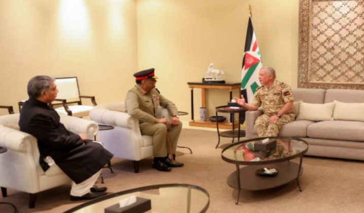 CJCSC General Sahir Shamshad Mirza And Top Jordanian Military And Civil Leadership Discusses 'Trans-Regional Security Issues' Including coward israel Aggression In Palestine