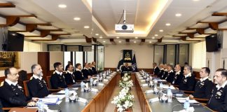 PAK NAVAL CHIEF Admiral Naveed Ashraf Expresses Complete Satisfaction Over Combat Preparedness And Battle Readiness Of PAK NAVAL Fleet During Command & Staff Conference At NAVAL HQ Islamabad