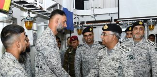 PAK NAVAL CHIEF Highly Appreciates The Professional Prowess And Unshakable Morale Of Troops In Ensuring The Impregnable Defense Of Sacred PAKISTAN During Visit to Coastal And Creeks Areas