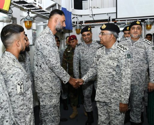 PAK NAVAL CHIEF Highly Appreciates The Professional Prowess And Unshakable Morale Of Troops In Ensuring The Impregnable Defense Of Sacred PAKISTAN During Visit to Coastal And Creeks Areas