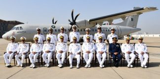 PAK NAVY Inducts State Of The Art Highly Advanced And Hi-Tech 5th ATR-72 Maritime Patrol Aircraft In Its Combat Fleet During A Graceful Ceremony Held At PNS MEHRAN NAVAL Aviation Base In Karachi