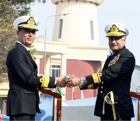 PAK NAVY Rear Azhar Mahmood Assumes Command As Commander Central Punjab (COMCEP) In A Prestigious Change Of Guard Ceremony Held At PAKISTAN NAVY War College Lahore