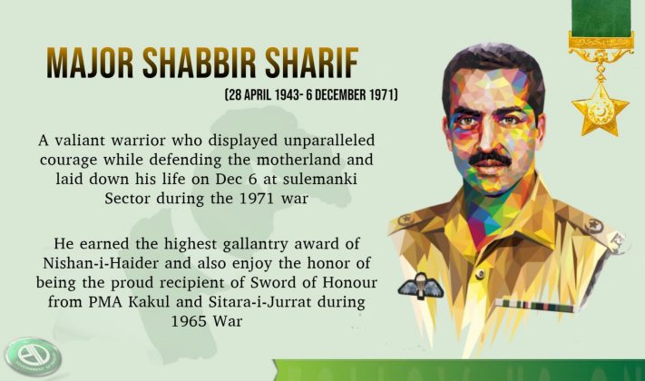 Pride of Sacred Country PAKISTAN “Major Shabbir Sharif Shaheed” Pak Army & Nation pays Tribute on his 52nd Martyrdom