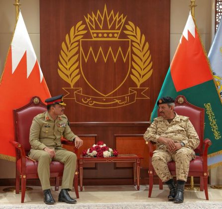 COAS General Asim Munir Meeting with Commander of Bahrain Defense Forces H.E. Field Marshal Khalifa bin Ahmed Al Khalifa