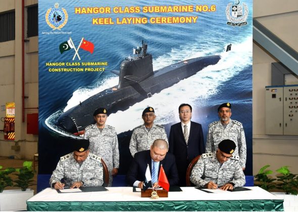 Blessings For Both Iron Brothers And All Weather Allies PAKISTAN And CHINA As Keel Laying Ceremony Of PAK NAVY Second Hi-Tech HANGOR Class Fast Attack AIP Stealth Submarine Held At KS&EW