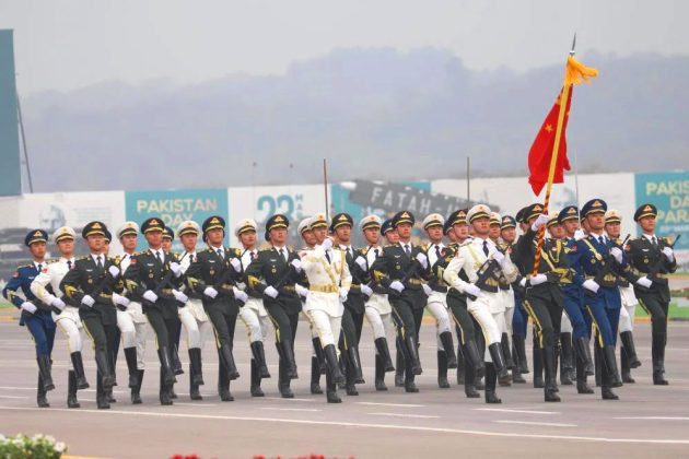 CHINESE CONTINGENT During PAKISTAN DAY MILITARY PARADE 2024