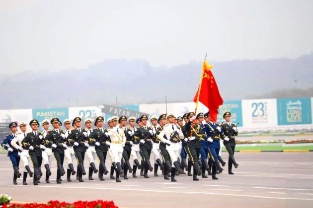 Contingent of PAK Iron Brother CHINA During 2024 PAKISTAN DAY MILITARY PARADE