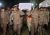 PAK ARMY CHIEF General Asim Munir And CJCSC General Sahir Shamshad Mirza Attends The NAMAZ-E-JANAZA Of 7 Martyred Brave Sons Of Peace Loving Sacred PAKISTAN At Chaklala Garrison Rawalpindi