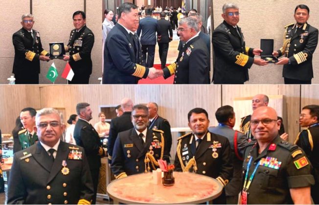 PAK NAVAL CHIEF Admiral Naveed Ashraf Attends Western Pacific Naval Symposium at Qingdao in CHINA