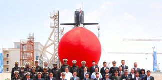 PAKISTAN Iron Brother CHINA Launches The PAKISTAN NAVY Heavily Armed And Highly Capable 1st HANGOR Class Fast Attack Stealth Submarine During An Impressive Ceremony At Wuhan In CHINA