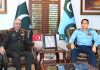 TURKISH CHIEF OF GENERAL STAFF General Metin Gurak And PAK AIR CHIEF Zaheer Ahmed Babar Discusses indian And iranian Terrorism In Beloved Peace Loving Sacred PAKISTAN At AIR HQ Islamabad