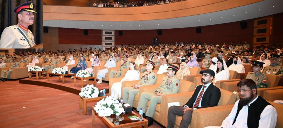 COAS General Asim Munir Honors SHUHADAS and GHAZIS during Investiture Ceremony at GHQ Rawalpindi