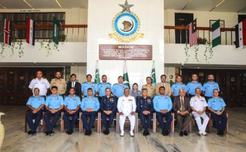 PAK NAVAL CHIEF (CNS) Admiral Naveed Ashraf Paid High-Profile And Important Visit To PAF Air War College Institute At PAF Airbase Faisal During Official Visit To Karachi
