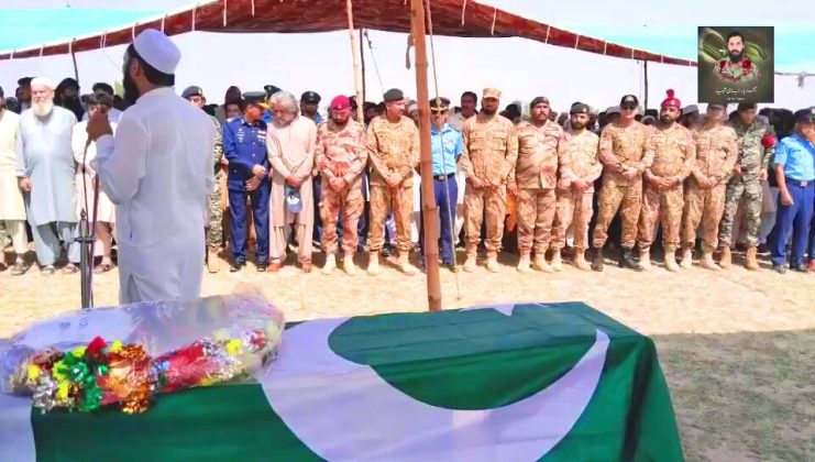 Saheed Son of Sacred Country PAKISTAN Major Babar Khan Niazi martyred in Zhob IBO laid to rest in his hometown Mianwali