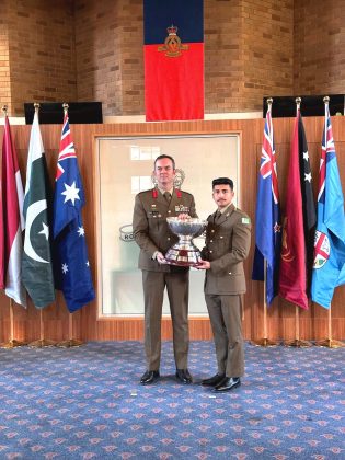 Cadet Afaq Mashwani Makes Beloved Peace Loving Sacred PAKISTAN Proud By Clinching Coveted And Prestigious Major General Finley Award-2024 From Royal Military College Of Austral