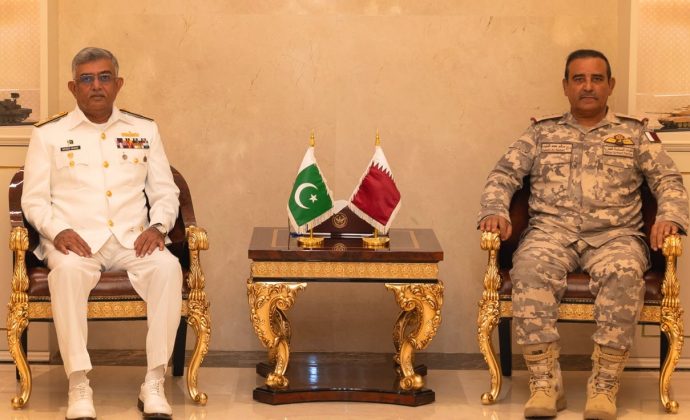 Qatar lauds PAK NAVY in ensuring maritime security, PAK NAVAL CHIEF Admiral Naveed Ashraf visits ISLAMIC Brotherly Country Qatar