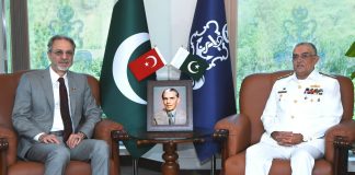 Ambassador Of PAKISTAN Iron Brother TURKIYE H.E Mr. Mehmet Pacaci And PAK NAVAL CHIEF Admiral Naveed Ashraf Discusses indian And iranian Terrorism In Sacred PAKISTAN At NAVAL HQ Islamabad
