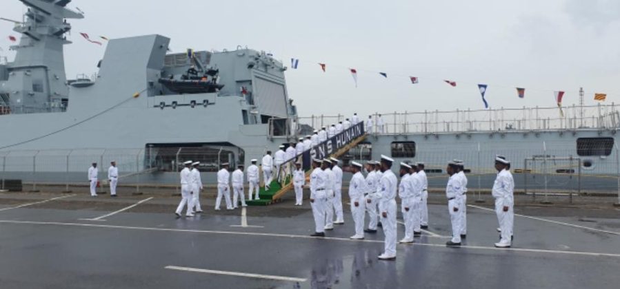 Damen Shipyards Delivers 3rd Heavily Armed and Stealth Warship PNS HUNAIN (F-273) to PAK NAVY in Romania