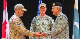 In A Historic And Momentous Achievement PAK NAVY Takes Over The Command Of Combined Task Force 150 (CTF-150) For 13th Time From Royal Canadian Navy During A Graceful Ceremony At Bahrain