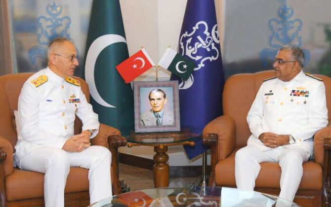 PAK NAVAL CHIEF and TURKISH NAVAL CHIEF holds 6th PAK NAVY and TURKISH NAVY Strategic Expert Level Staff Talks at NAVAL HQ Islamabad