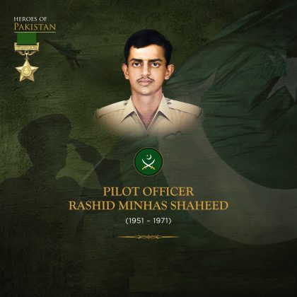 Sacred Country PAKISTAN commemorates the martyrdom anniversary of Pilot Officer Rashid Minhas Shaheed on his 53rd Martyrdom Anniversary