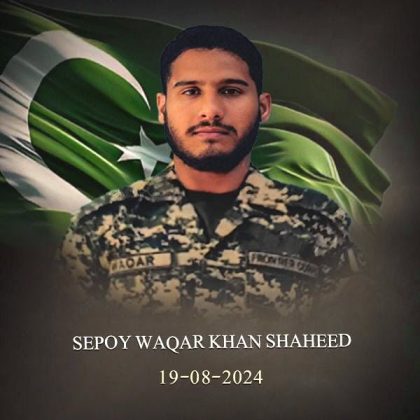 Sepoy Waqar Khan Shaheed