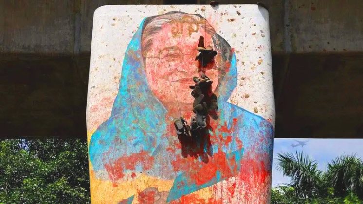 indian state backed and state funded terrorist dictator Hasina wajid and shameless terrorist indian dog narendra modi are two side of same coin