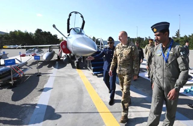 PAKISTAN Iron Brother AZERBAIJAN Displays Newly Acquired PAKISTANI JF-17 Thunder Block-III Fighter Jets at Baku International Airport
