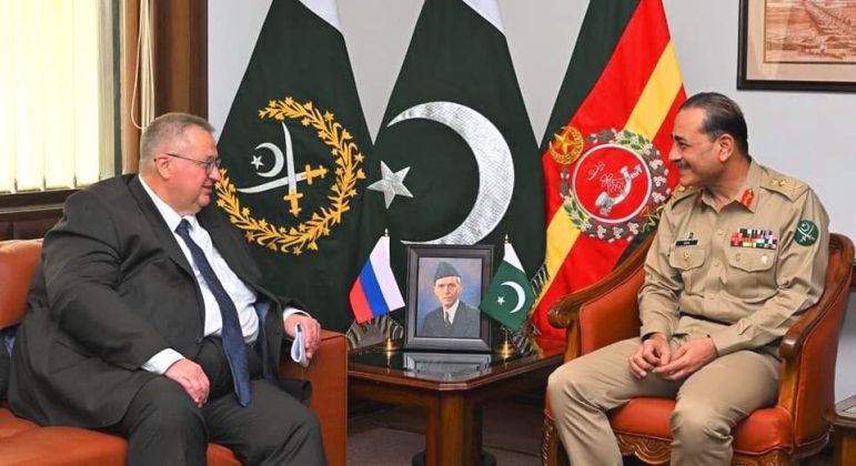 Russian Deputy PM H.E. Alexey Overchuk And PAK ARMY CHIEF Gen Asim Munir Discusses The Serious Issue Of indian And iranian Terrorism In Beloved Peace Loving Sacred PAKISTAN At GHQ Rawalpindi