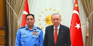 TURKISH President His Excellency Mr. Recep Tayyip Erdogan Held One On One High-Profile And Most Important Meeting With PAK AIR FORCE CHIEF Zaheer Ahmed Babar At President Complex In Ankara