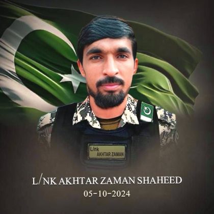 Lance Naik Akhtar Zaman Shaheed