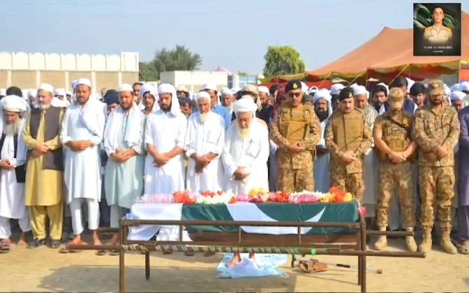 Martyred Gentleman Cadet Arif Ullah Shaheed laid to rest with full MILITARY HONORS in His Hometown