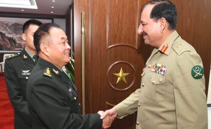 CGS Lt. Gen Muhammad Avais Dastgir And Commander Of PEOPLES LIBERATION ARMY GROUND FORCE H.E Gen Li Qiaoming Discusses The Serious Issue Of indian And iranian Terrorism At PLAGF HQ In Beijing