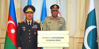 CJCSC Gen Sahir Shamshad Mirza Held One On One High-Profile And Most Important Meeting With Minister of Defense of the Republic of AZERBAIJAN H.E Col General Zakir Hasanov During Official Visit