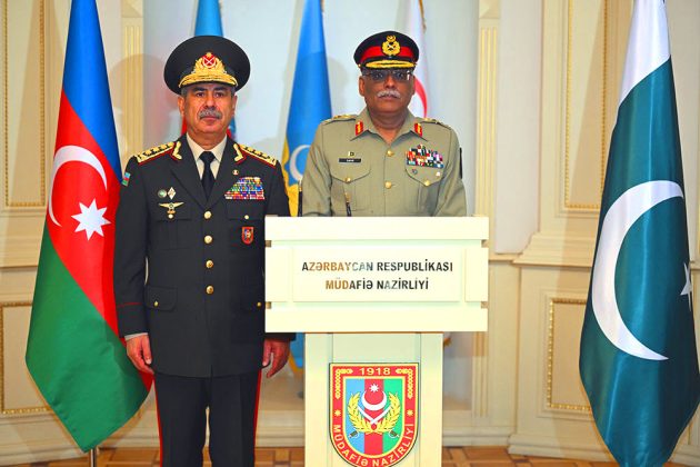 CJCSC Gen Sahir Shamshad Mirza Held One On One High-Profile And Most Important Meeting With Minister of Defense of the Republic of AZERBAIJAN H.E Col General Zakir Hasanov During Official Visit