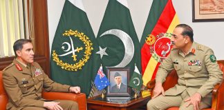 Chief Of Australian Army And PAK ARMY CHIEF General Asim Munir Expresses Serious Concerns On The indian And iranian State Terrorism In Beloved Peace Loving Sacred PAKISTAN At GHQ Rawalpindi