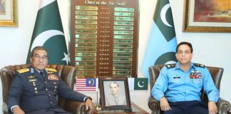 Chief of the Royal Malaysian Air Force And PAK AIR FORCE CHIEF Zaheer Ahmed Babar Discusses The Serious Issue Of indian And iranian State Terrorism In Sacred PAKISTAN At AIR HQ Islamabad