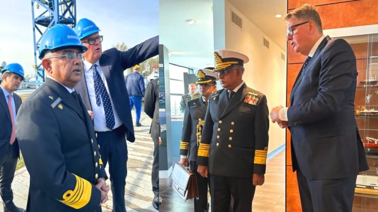 PAK NAVAL CHIEF Admiral Naveed Ashraf tours Dutch shipyard and briefed on Waeship maintenance and construction