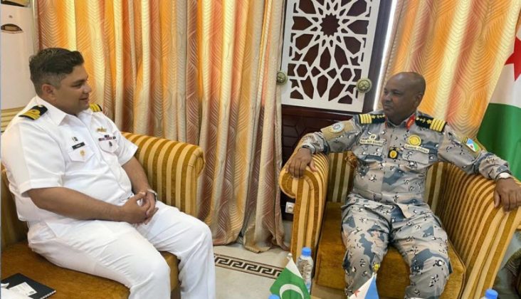 PAK NAVY Heavily Armed Guided Missile Stealth Warship Official visit to Djibouti