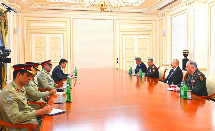 President Of PAKISTAN Iron Brother AZERBAIJAN H.E Ilham Aliyev Receives CJCSC General Sahir Shamshad Mirza During High-Profile And Most Important Visit To Brotherly ISLAMIC AZERBAIJAN