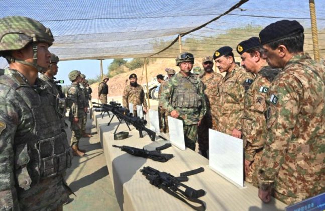 PAK ARM CHIEF Inspects WARRIOR-VIII Special Forces Exercise At NCTC Pabbi